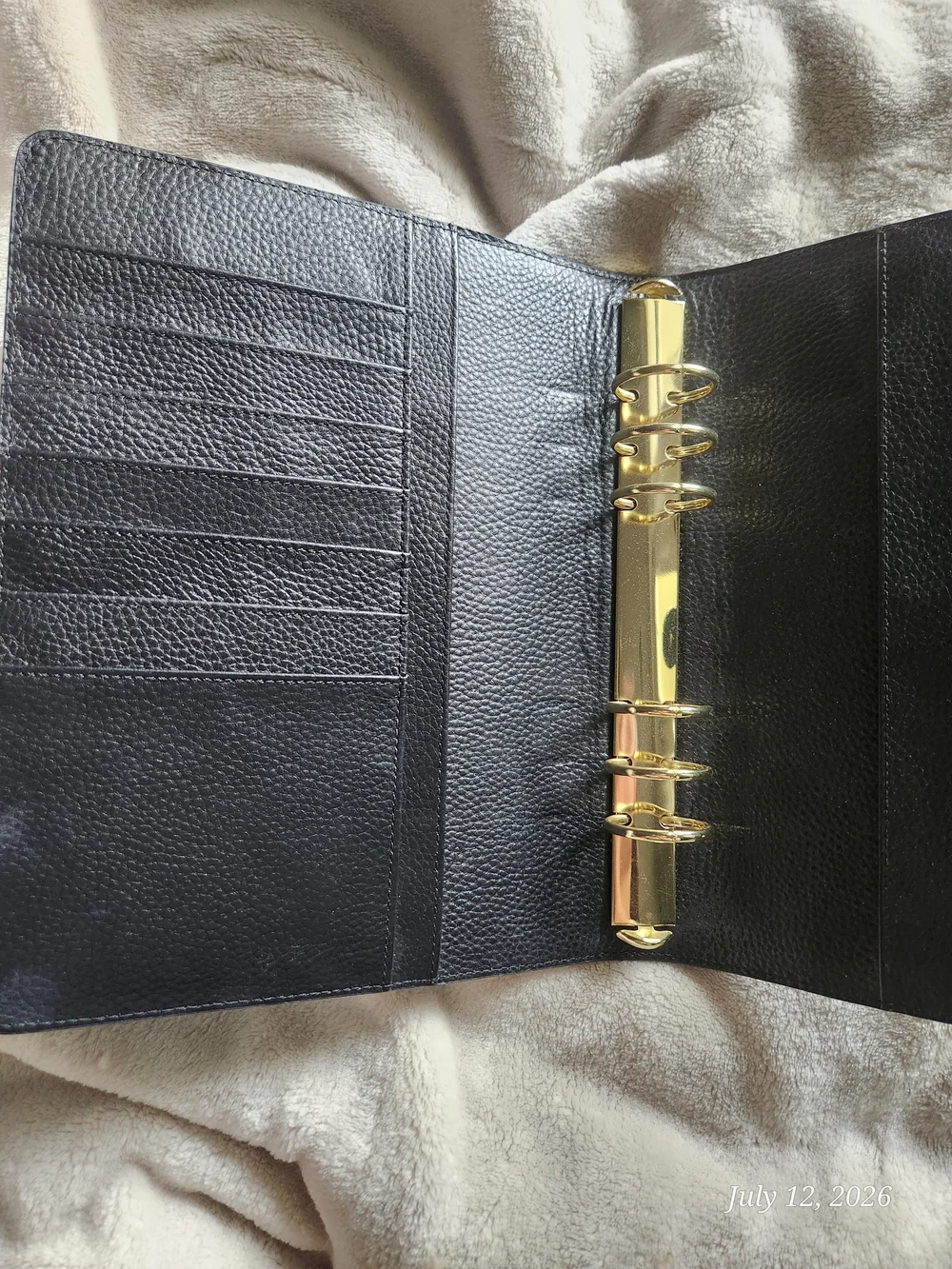 Black Leather Planner A5 Vintage C|P